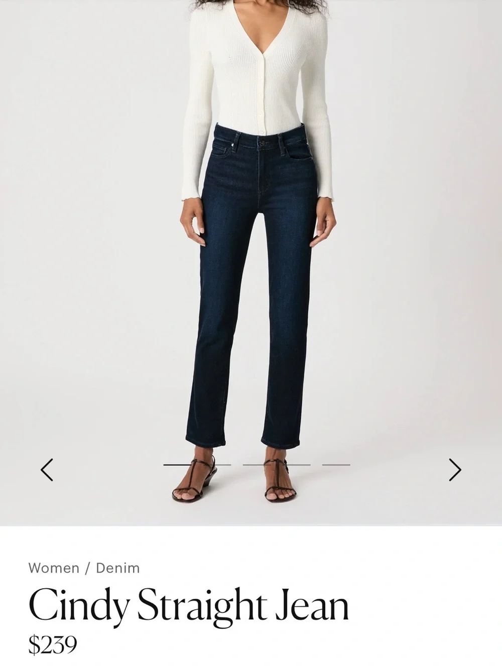 PAIGE Cindy Mid Rise Blue Denim Jeans Size 27